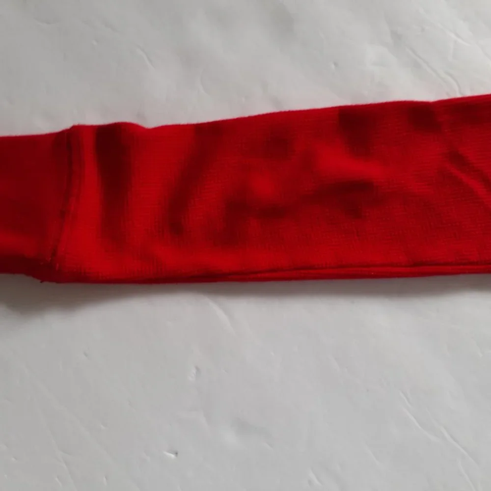 Jumping Beans Boys T-Shirt Mickey Mouse Red Long Sleeve Waffle Thermal Size 8